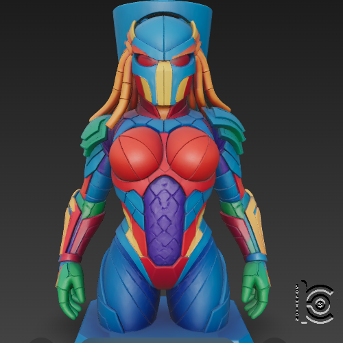SNAG-0979.png Predatrix Sentinel Bust – 3D Model for Printing