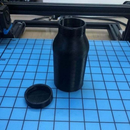Download free STL file Bootle with cap • 3D printing object ・ Cults
