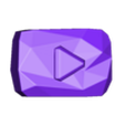 button_sm.stl Youtube Diamond Play Button