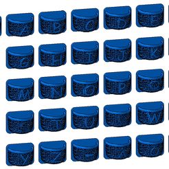 Pegboard-–-1x1-Voronoi-basket-Letters.jpg STL file Pegboard – 1x1 Voronoi basket Letters・3D printing template to download