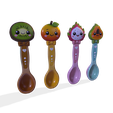 001.png Kawaii Fruit Spoon Set (4 Pack)