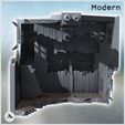 5.jpg Modern two-story house with tiled roof and chimney (ruined version) (6) - Modern WW2 WW1 World War Diaroma Wargaming RPG Mini Hobby