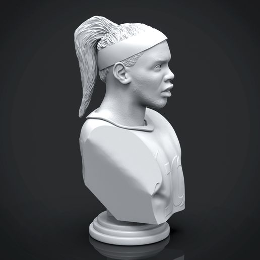 Preview_6.jpg STL file Ronaldinho Gaucho Bust・Model to download and 3D print, niklevel
