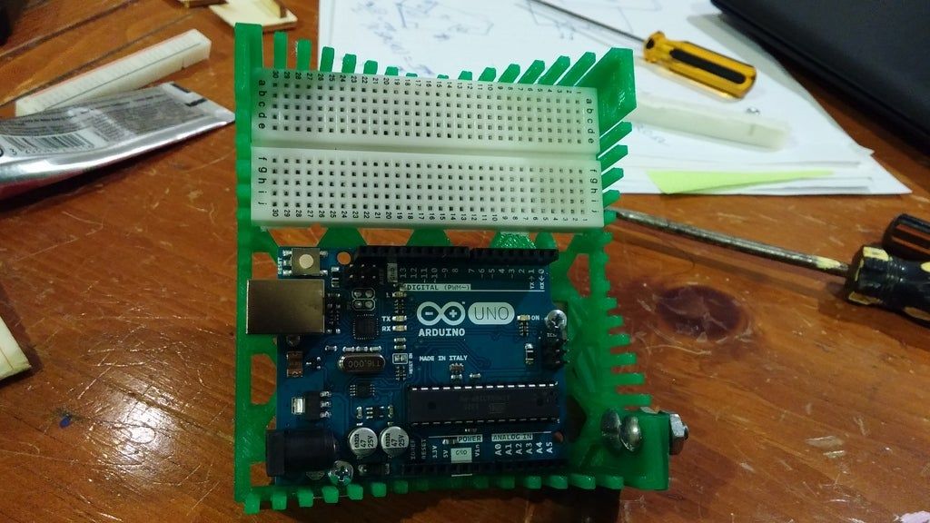 Download free STL file Arduino-Uno / Breadboard Support • 3D printable ...