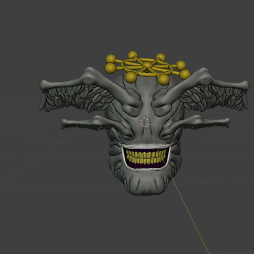 jujutsu kaisen mahoraga mask 3D model
