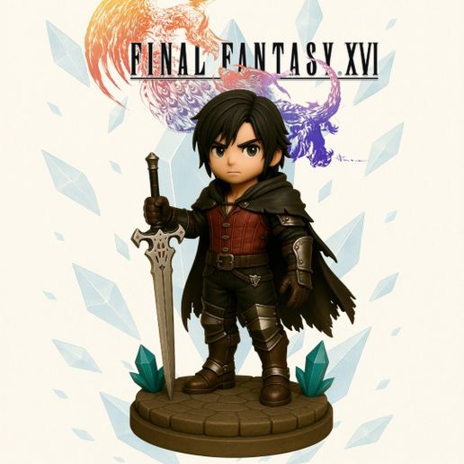 🔮 Clive Rosfield from Final Fantasy XVI (16)・ STL File for 3D