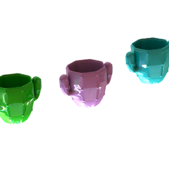 3D.png STL file Cactus_Vase・3D printable model to download, 3dmsolid