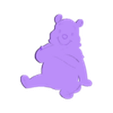WinnieThePoohBear3DCoaster.stl Winnie The Pooh Bear 3D Cup Coaster