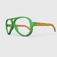 RA Glasses.png Free STL file Aviator Sunglasses・3D print design to download