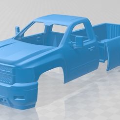 foto 1.jpg Archivo 3D Silverado HD Regular Cab Long Bed 2011 Printable Body Car・Diseño imprimible en 3D para descargar
