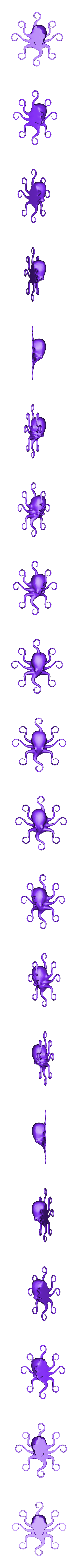 octopusv10block_fixed_sc055smooth.stl Hair stick for Octopus Bun Cover