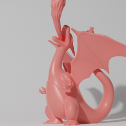 charizard 3.png Archivo STL CHARIZARD STANDING (PART OF THE CHARIZARDPACK, AND CHAREVOPACK, READ DESCRIPTION)・Diseño de impresión en 3D para descargar