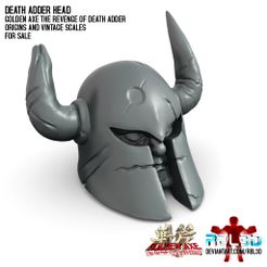 RBL3D_Death_Adder_head1.jpg Death Adder head for 5.5 motu vintage, origins, classics and mastervese