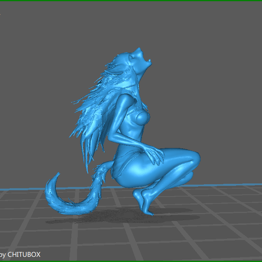 Howling at the Moon 3D model