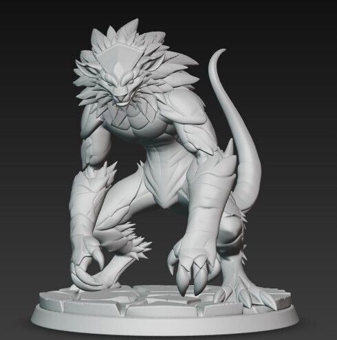 crawler-blue.jpg Abyssal Crawler (Custom), Mythical Horror / D&D Miniature
