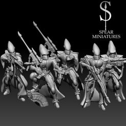 : SPEAR MINIATURES Space Elf Scout Snipers