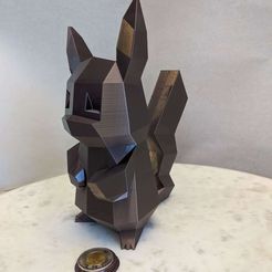 PXL_20210130_162750596.jpg Бесплатный 3D файл Низкополигональный банк Пикачу・3D-печатный дизайн для скачивания