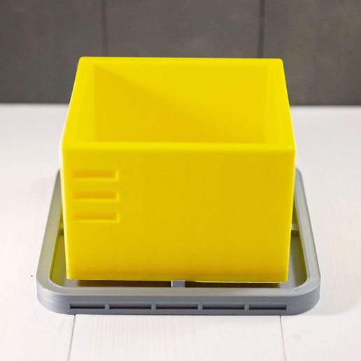 YellowCube4.jpg Download free STL file Hatched Planter • 3D print object, TangoFiveCreations
