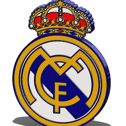REAL-MADRID.png STL file REAL MADRID CF・Template to download and 3D print