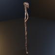untitled4.png Alastor Mad-eye Moody walking stick - STL files for 3D printing 3D print model