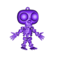 Skeleton FV key ring .stl Skelly le squelette articulé (Impression en place)