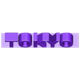 TOKYO.stl TOKYO MOT IN 3D IDEAL DECO