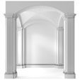 3ddd4.jpg Arched Vaulted Gallery Decorative plaster 3D model