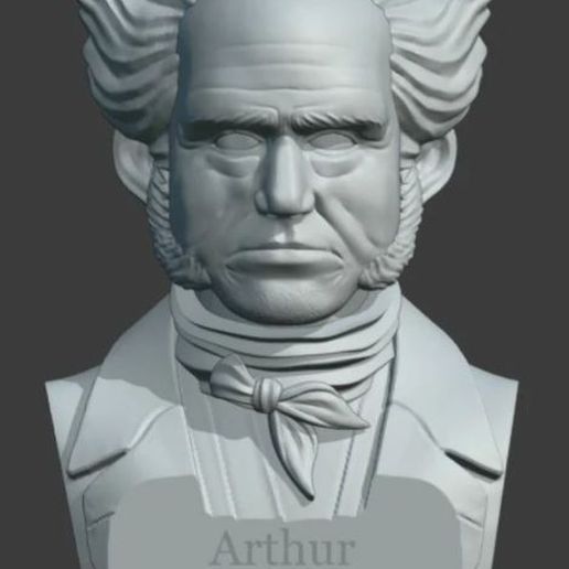 ARTHUR SCHOPENHAUER 3D model