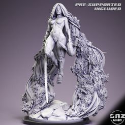 PRE-SUPPORTED INCLUDED Aaa , el 4 STL file Malania, Elden Ring fan sculpt・3D print object to download