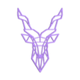 Deer.stl Cerf - Mur géométrique