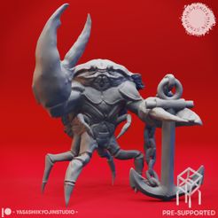 Crabfolk_01_PS.jpg Ancre de crabe - Miniature de table (pré-supportée)