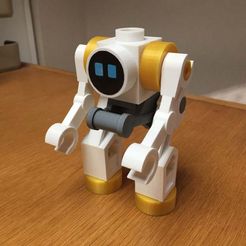 Lego_Robot.JPG Free STL file Lego Like City Space Robot・3D print object to download
