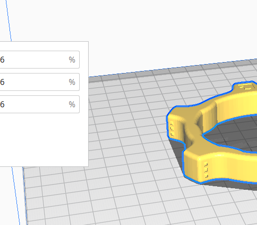 X 93.68 mm 98.96 102.9186 mm 98.96 Z 13.8544 mm 98.96 5 Snap Scaling Y Uniform Scaling Thrustmaster Quick Release