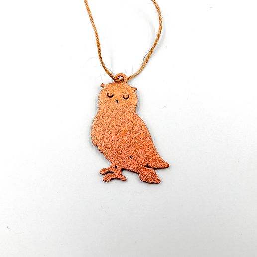 Owl PENDANT NECKLACE JEWELRY EARRINGS 3D model