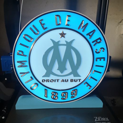 OM soccer logo lamp 3D model
