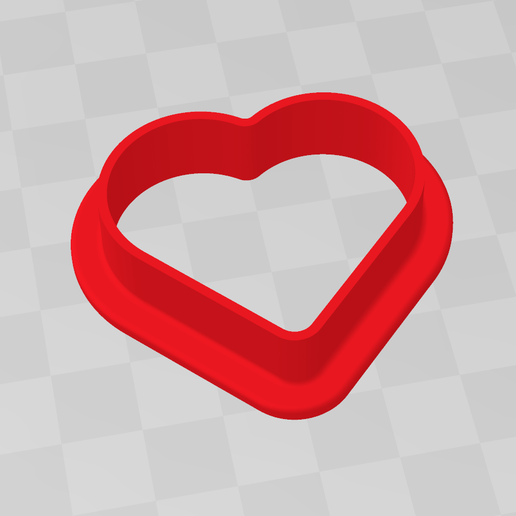 COOKIE CUTTER HEART SILHOUETTE/ COOKIE CUTTER HEART SILHOUETTE 3D model