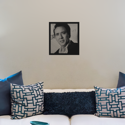 Wall0.png STL file Nicolas Cage・3D printing model to download