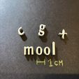 IMG_7884.jpg MOOL Font lowercase 3D letters STL file