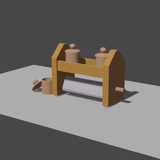 napkin ring and spice holder 3D model