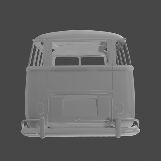 rear-1963VWBusPHOTO.png 1963 VW Type 2 RC Body Shell (1:10 Scale)