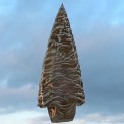 untitled.3000-Copy.jpg OBJ file Stone age tip spear・3D printable model to download