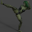 03.png Free 3D file She_Hulk kicking・Model to download and 3D print
