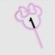 s4.jpeg Minnie mouse cake topper - 1 year