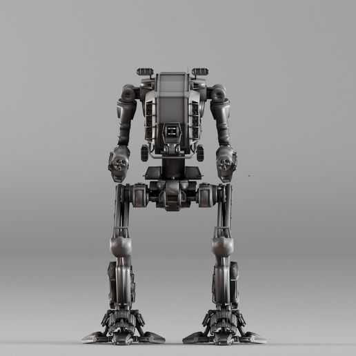 🤖 S00014 Light Tactical Combat Mech・ 3D File for 3D printing・Cults