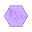 vt_catan_tile_with_surprise.stl VT Logo Hexagon (with hidden surprise)