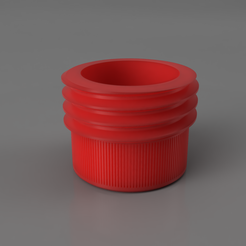 Bottle_Adaptor_2021-Nov-04_04-05-14PM-000_CustomizedView4653882100.png Download free STL file M33x3 Bottle to M42x4.5 Cap Adapter • Template to 3D print, aimeeaawright