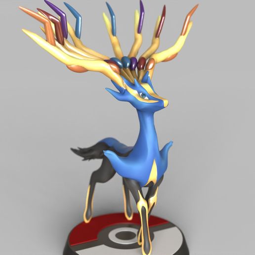 Xerneas.1053.jpg Xerneas - legendary - FAN ART - POKÉMON FIGURINE -POKEMON