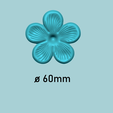 size.png Vinca Flower - Molding Arrangement EVA Foam Craft