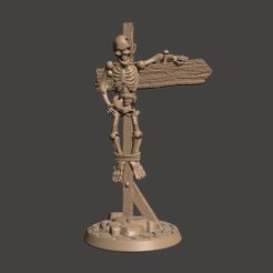 Thnkyou4.JPG Descargar archivo STL gratis 28mm Esqueleto de Esqueleto no muerto / Poste indicador • Plan para imprimir en 3D, BigMrTong