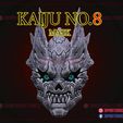 Kaiju_no_8_mask_3d_print_model_01.jpg Kaiju No 8 Cosplay Mask - Monster No.8 - Anime Costume Helmet